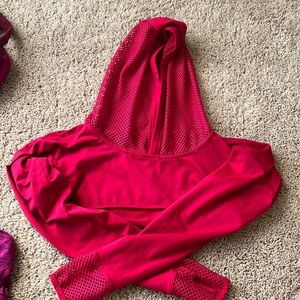 Bombshell sportswear cropped hoodie